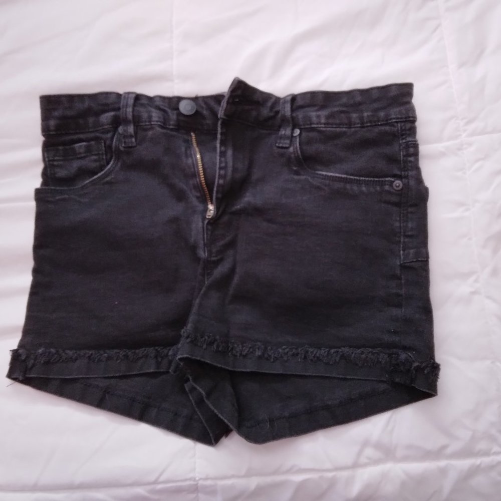 Black jean shorts, Celebrity Pink, size 5/27